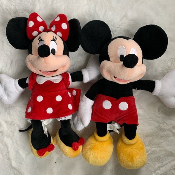 Disney Minnie Mouse & Mickey Mouse 18” stuffed toy
